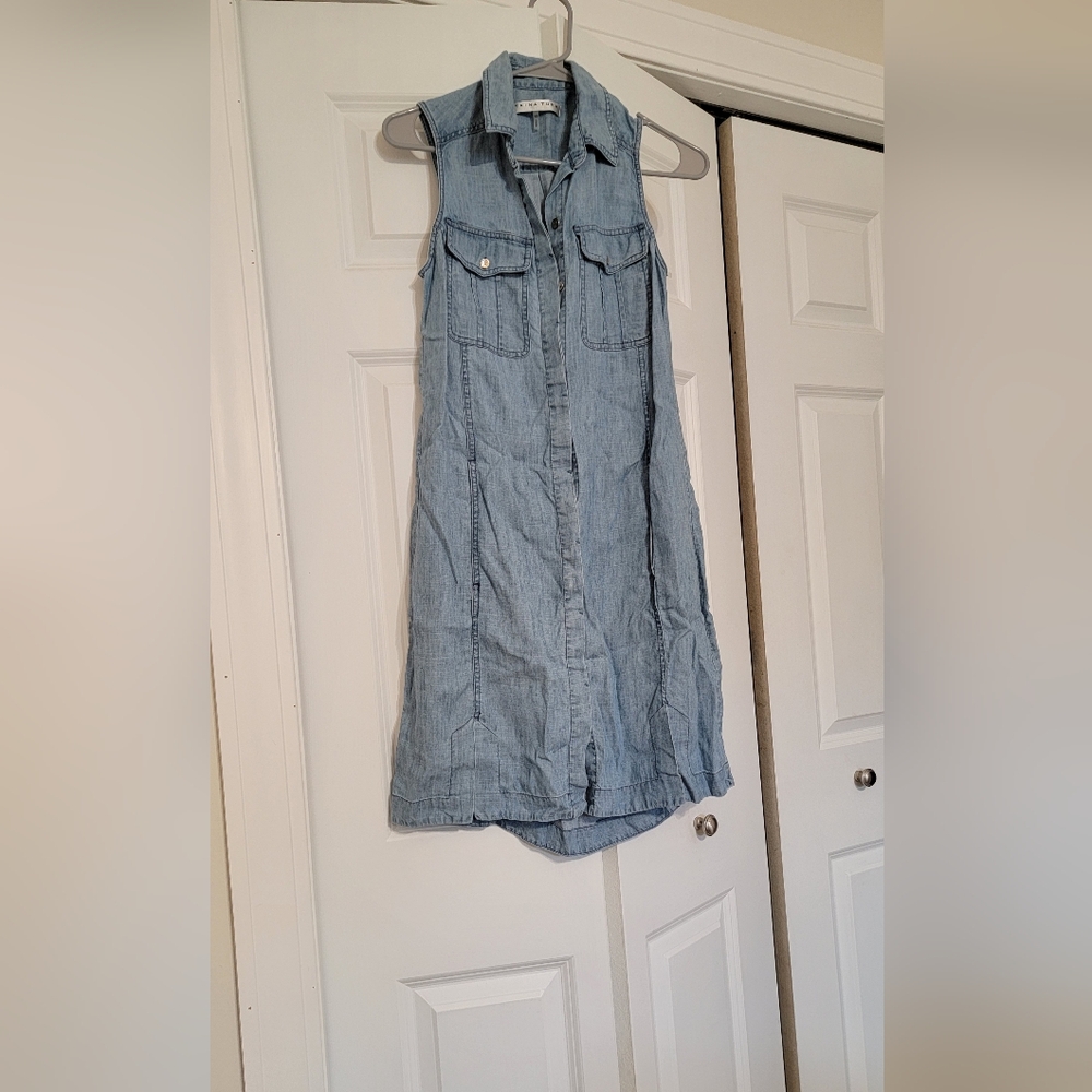 Chambray Sleeveless Dress
